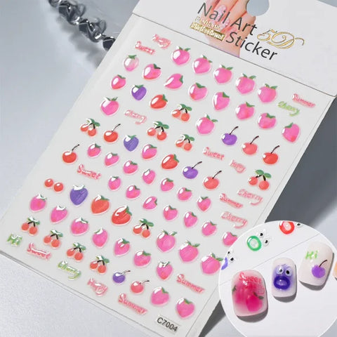 Floral Self-Adhesive Sticker for Women's Fashion and Artificial Nails - Himpall