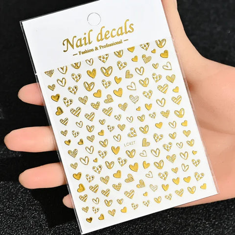 Floral Self-Adhesive Sticker for Women's Fashion and Artificial Nails - Himpall