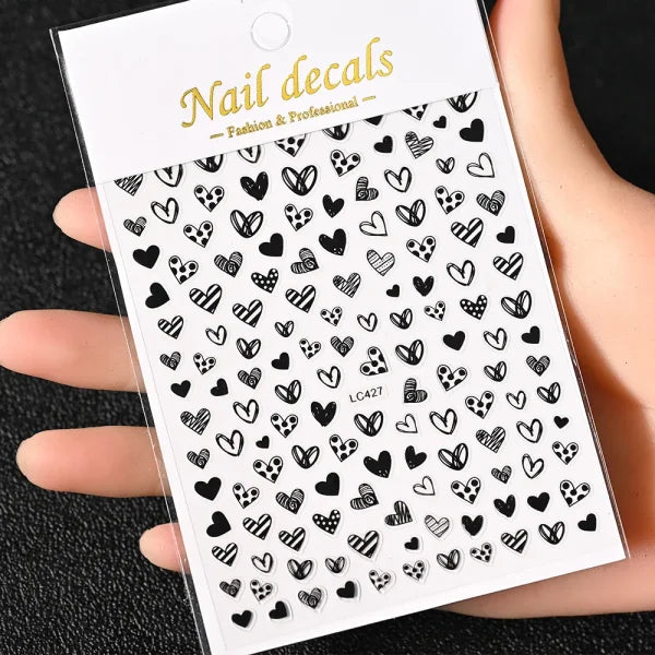 Floral Self-Adhesive Sticker for Women's Fashion and Artificial Nails - Himpall