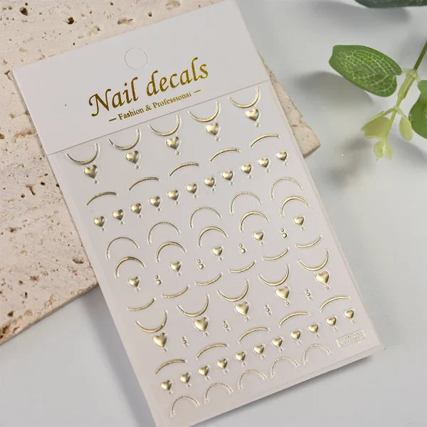 Floral Self-Adhesive Sticker for Women's Fashion and Artificial Nails - Himpall