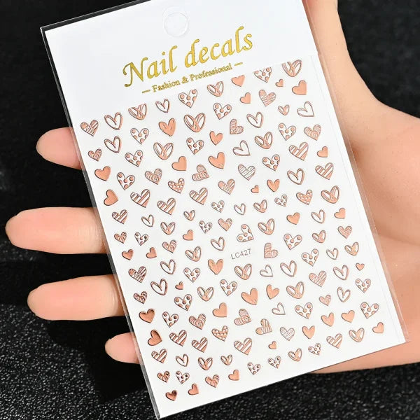 Floral Self-Adhesive Sticker for Women's Fashion and Artificial Nails - Himpall