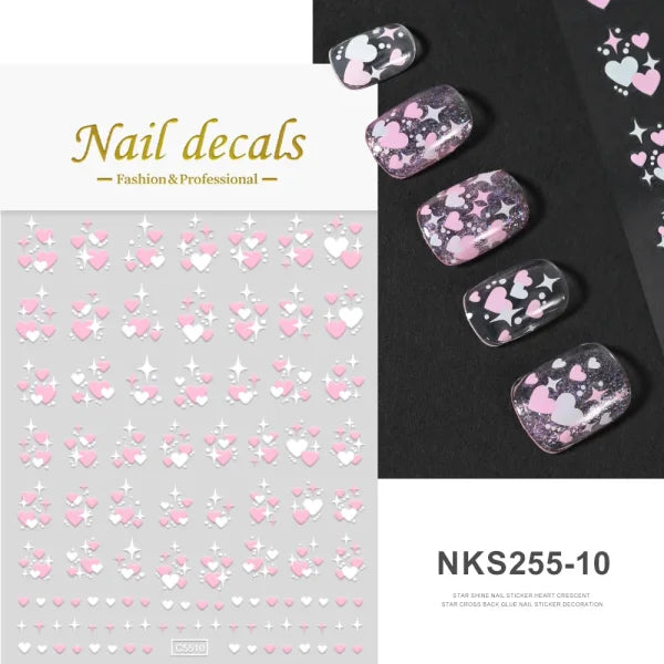 Floral Self-Adhesive Sticker for Women's Fashion and Artificial Nails - Himpall