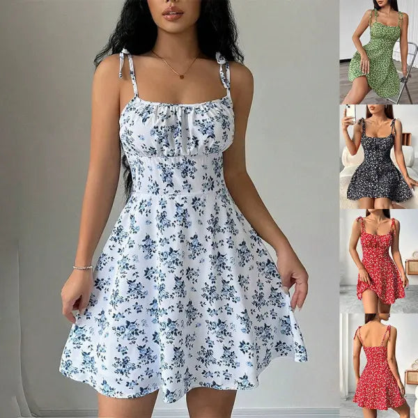 Floral Summer Dress Plus Sizes – Slimming A-Line Casual Wear - None