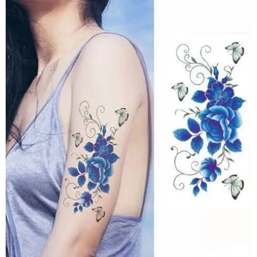 Flower tattoo sticker - 9011