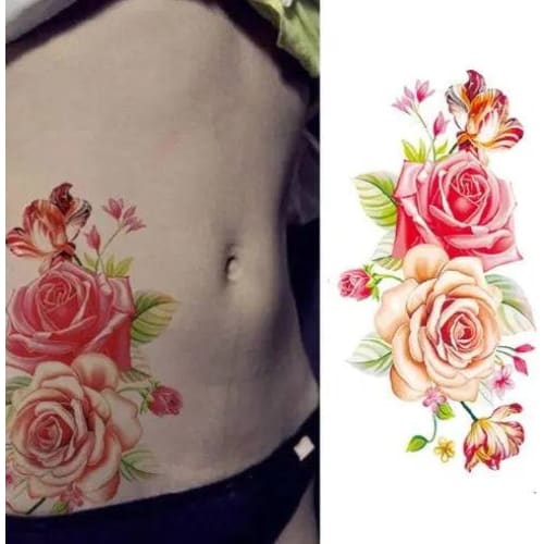 Flower tattoo sticker - 9012