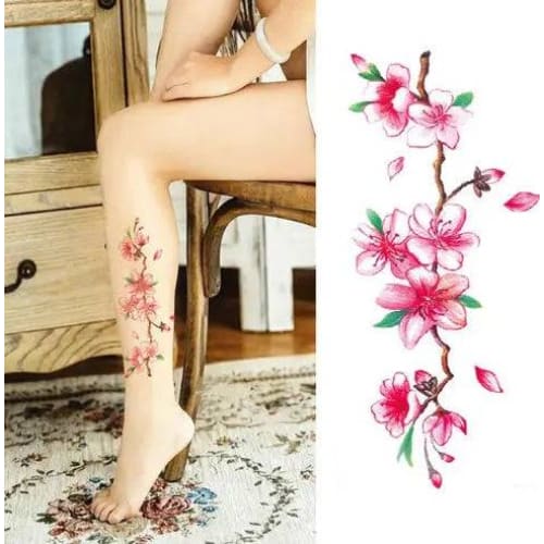 Flower tattoo sticker - 9018