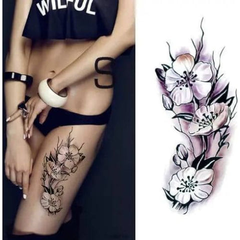 Flower tattoo sticker - 9020