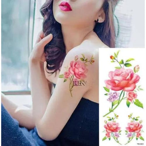 Flower tattoo sticker - 9023