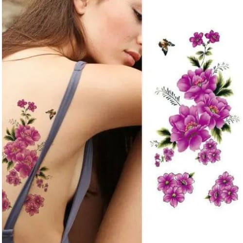 Flower tattoo sticker - 9029