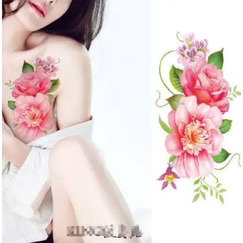 Flower tattoo sticker - 9031