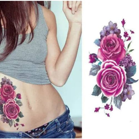 Flower tattoo sticker - 9032