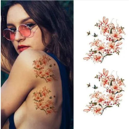 Flower tattoo sticker - 9033