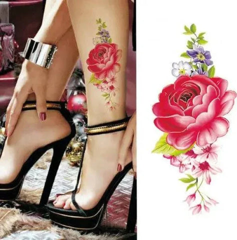Flower tattoo sticker - 9010