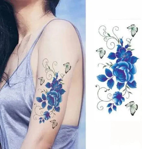 Flower tattoo sticker - 9011