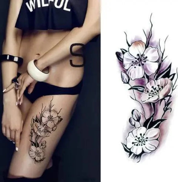Flower tattoo sticker - 9020