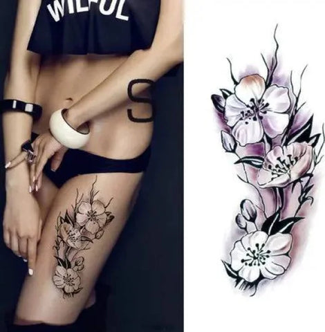 Flower tattoo sticker - 9020