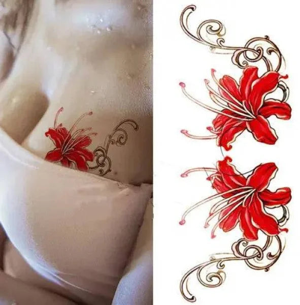 Flower tattoo sticker - 9021