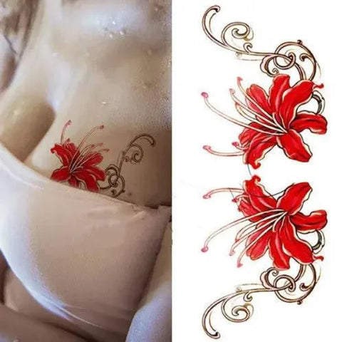 Flower tattoo sticker - 9021