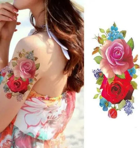 Flower tattoo sticker - 9026