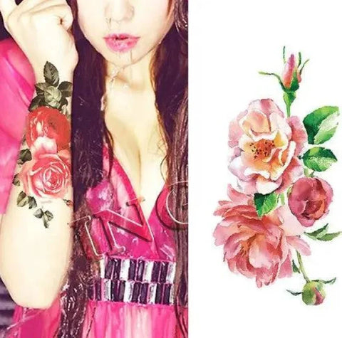 Flower tattoo sticker - 9027