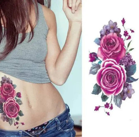 Flower tattoo sticker - 9032