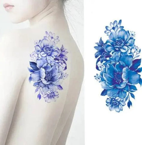 Flower tattoo sticker - 9034