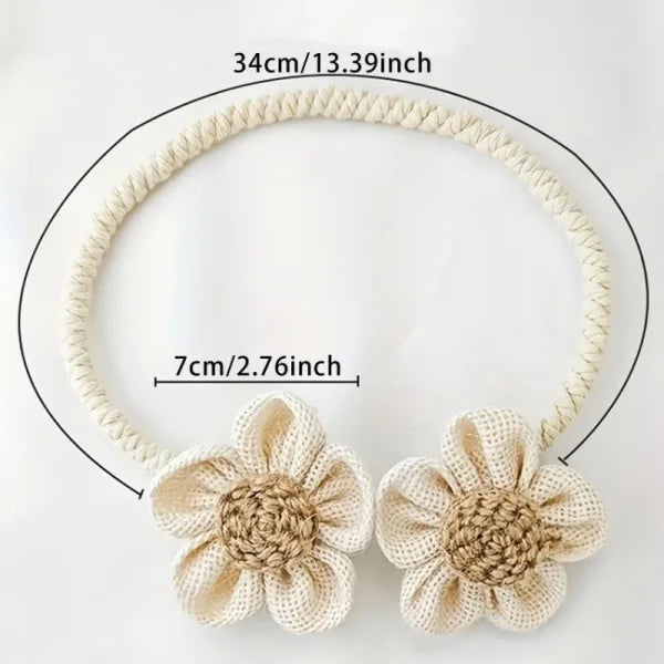 Flowers Without Punching Twisted Curtain Straps Tiebacks DIY Bag Decoration