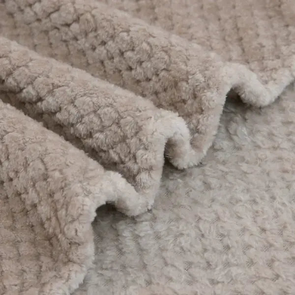 Fluffy Coral Velvet Blanket Flannel Plush Comfortable Thickened and Warm Soft Sofa Throw Blanket for Air-Conditioned