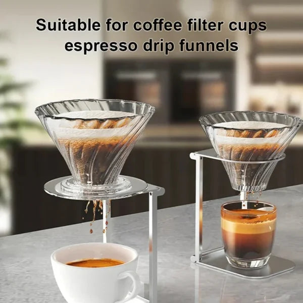 Foldable Aluminum Pour Over Coffee Drip Stand – Espresso Dripper Rack for Home & Travel - Himpall