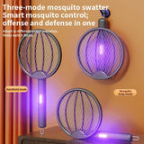 Foldable Electric Mosquito Swatter 3-in-1 Electric Mosquito Killer Anti-mosquito Lamp Rechargeable Wall-Mounted