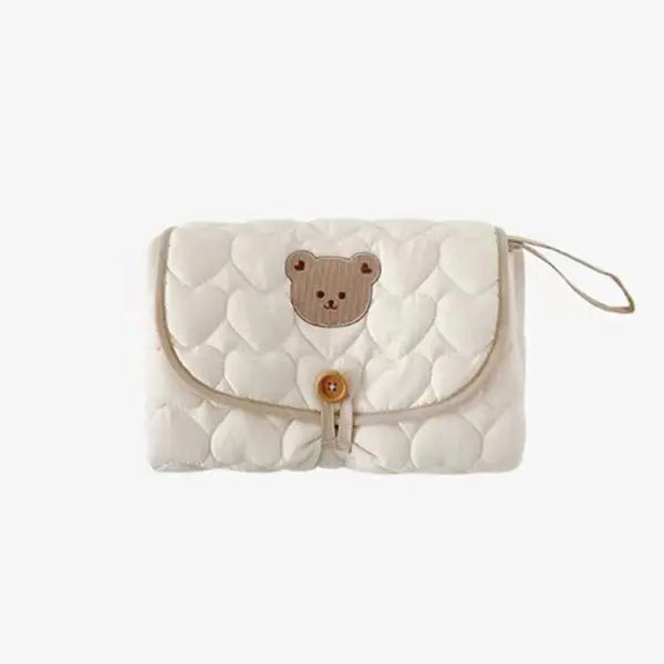 Foldable Portable Diaper Changing Pad Baby Infant Diaper Urine Mat for Newborn Simple Bedding Changing Cover Pad - WHITE