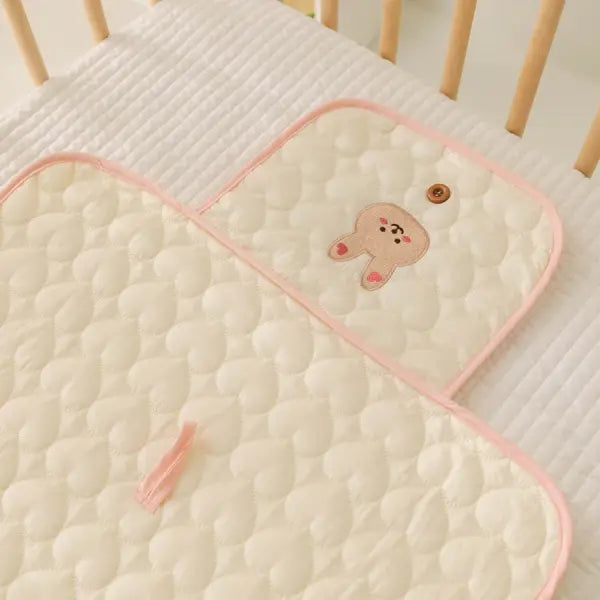 Foldable Portable Diaper Changing Pad Baby Infant Diaper Urine Mat for Newborn Simple Bedding Changing Cover Pad - B