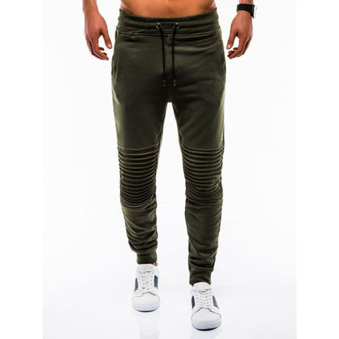 Folding Casual Trousers For Men Fashion Trousers For Men - Army Green / 2XL