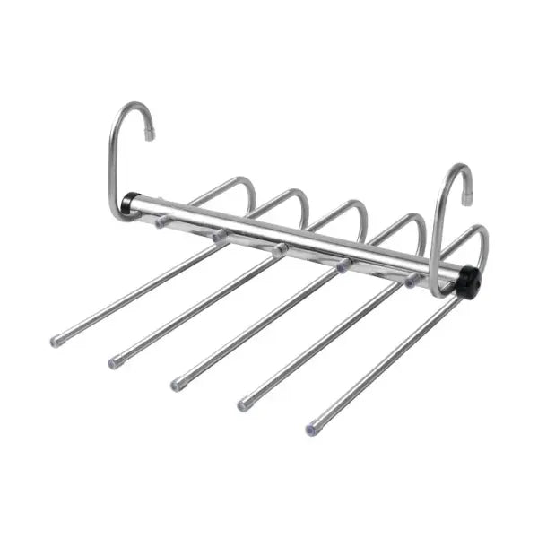 5/9 Layer Stainless Steel Folding Magic Pants Hangers Space-Saving Trouser & Jeans Organizer