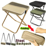 Folding stool for outdoor leisure camping and hiking fishing trips convenient shoulder bag style portable stool