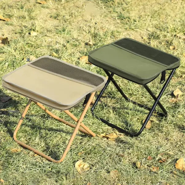 Folding stool for outdoor leisure camping and hiking fishing trips convenient shoulder bag style portable stool