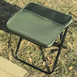 Folding stool for outdoor leisure camping and hiking fishing trips convenient shoulder bag style portable stool