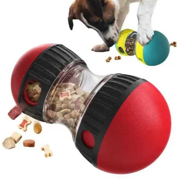 Food Dispensing Dog Toy Tumbler Leaky Food Ball Puzzle for Interactive Play - Himpall