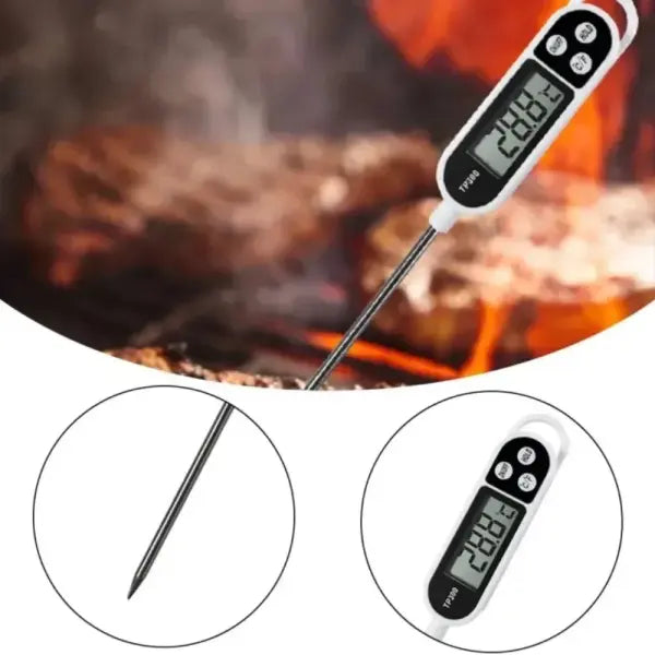 Food Thermometer TP300 Digital Kitchen Water Oil Thermometer for Meat Cooking Food Probe BBQ Electronic Oven Kitchen