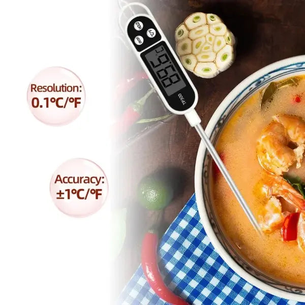 Food Thermometer TP300 Digital Kitchen Water Oil Thermometer for Meat Cooking Food Probe BBQ Electronic Oven Kitchen