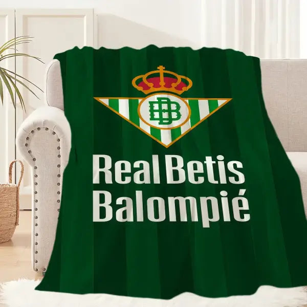 Football R-Real Betis B-Balompie Blanket Blanket for Couch Sofa Travel Home Hiking Picni Bed Beding Flannel Blanket