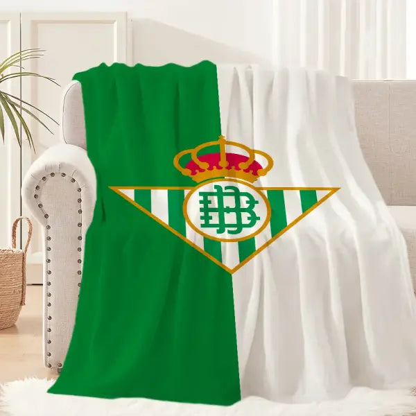 Football R-Real Betis B-Balompie Blanket Blanket for Couch Sofa Travel Home Hiking Picni Bed Beding Flannel Blanket