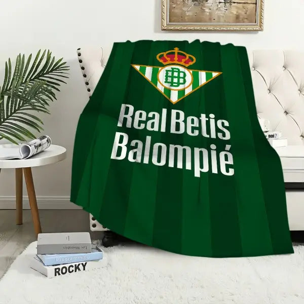 Football R-Real Betis B-Balompie Blanket Blanket for Couch Sofa Travel Home Hiking Picni Bed Beding Flannel Blanket gift