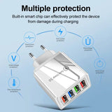 For iPhone 14 USB Charger Quick Charge 3.0 For Samsung Xiaomi mi Tablets Mobile Phone Charger Adapter EU/US Plug Fast