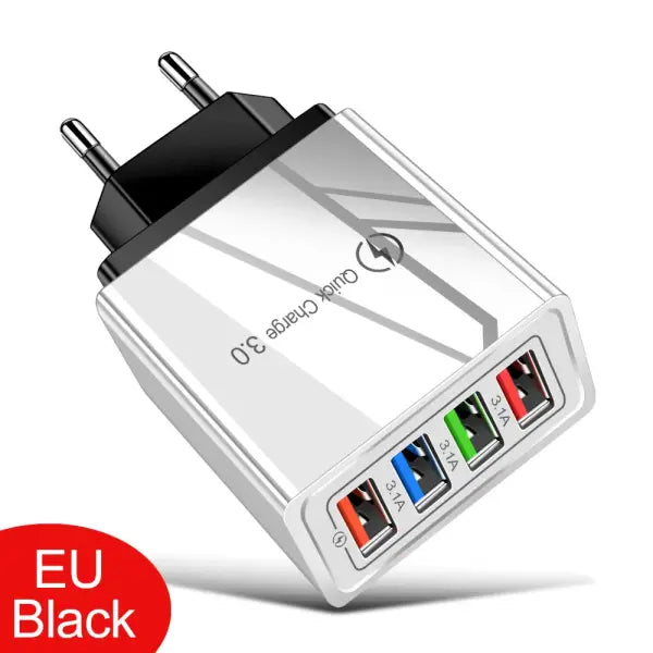 For iPhone 14 USB Charger Quick Charge 3.0 For Samsung Xiaomi mi Tablets Mobile Phone Charger Adapter EU/US Plug Fast