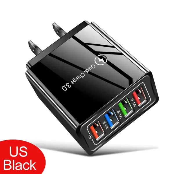 For iPhone 14 USB Charger Quick Charge 3.0 For Samsung Xiaomi mi Tablets Mobile Phone Charger Adapter EU/US Plug Fast