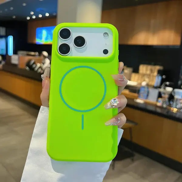 For Magsafe Magnetic Wireless Charging Solid Color Silicone Phone Case For iPhone 17 Pro Max/17/17 Pro Air Bumper Back