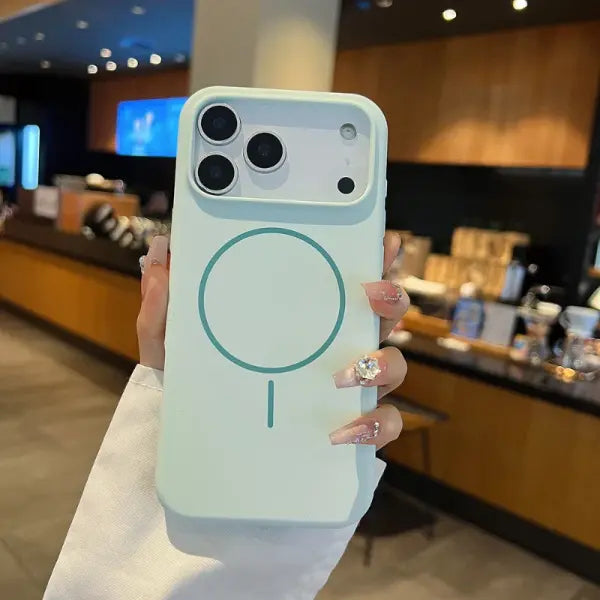 For Magsafe Magnetic Wireless Charging Solid Color Silicone Phone Case For iPhone 17 Pro Max/17/17 Pro Air Bumper Back