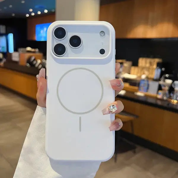 For Magsafe Magnetic Wireless Charging Solid Color Silicone Phone Case For iPhone 17 Pro Max/17/17 Pro Air Bumper Back