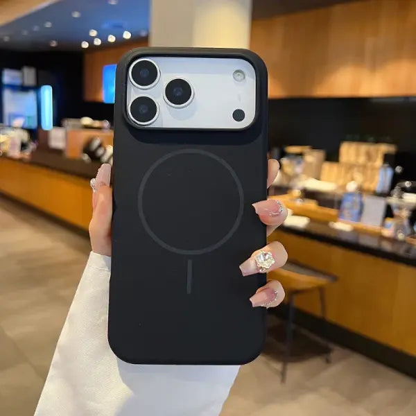 For Magsafe Magnetic Wireless Charging Solid Color Silicone Phone Case For iPhone 17 Pro Max/17/17 Pro Air Bumper Back